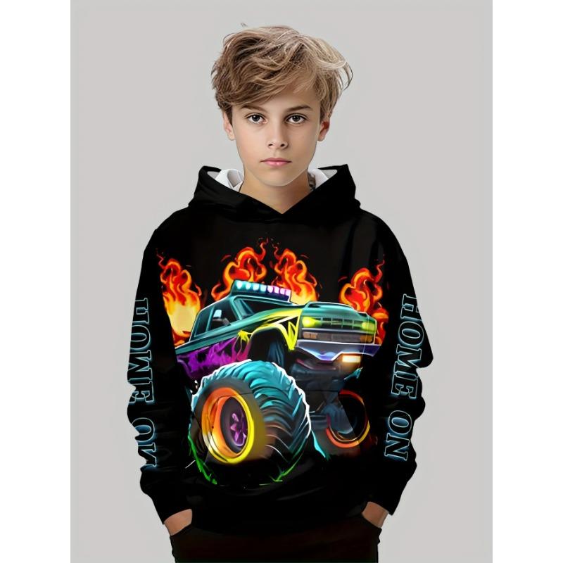 

Autumn 3D Sport Car Printed Hoodies Fashionable Casual Sports Long Sleeved Children s Boy Hooded Sweatshirts 110