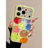 Cure yellow bottom kiwi pear tomato suitable for iphone17promax apple 16 mobile phone case new model