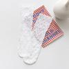 Women Kawaii Japanese Fashion Sock Retro Lace Floral Mesh Lolita Cute Socks Thin Middle Tube Girls Breathable Harajuku Socks