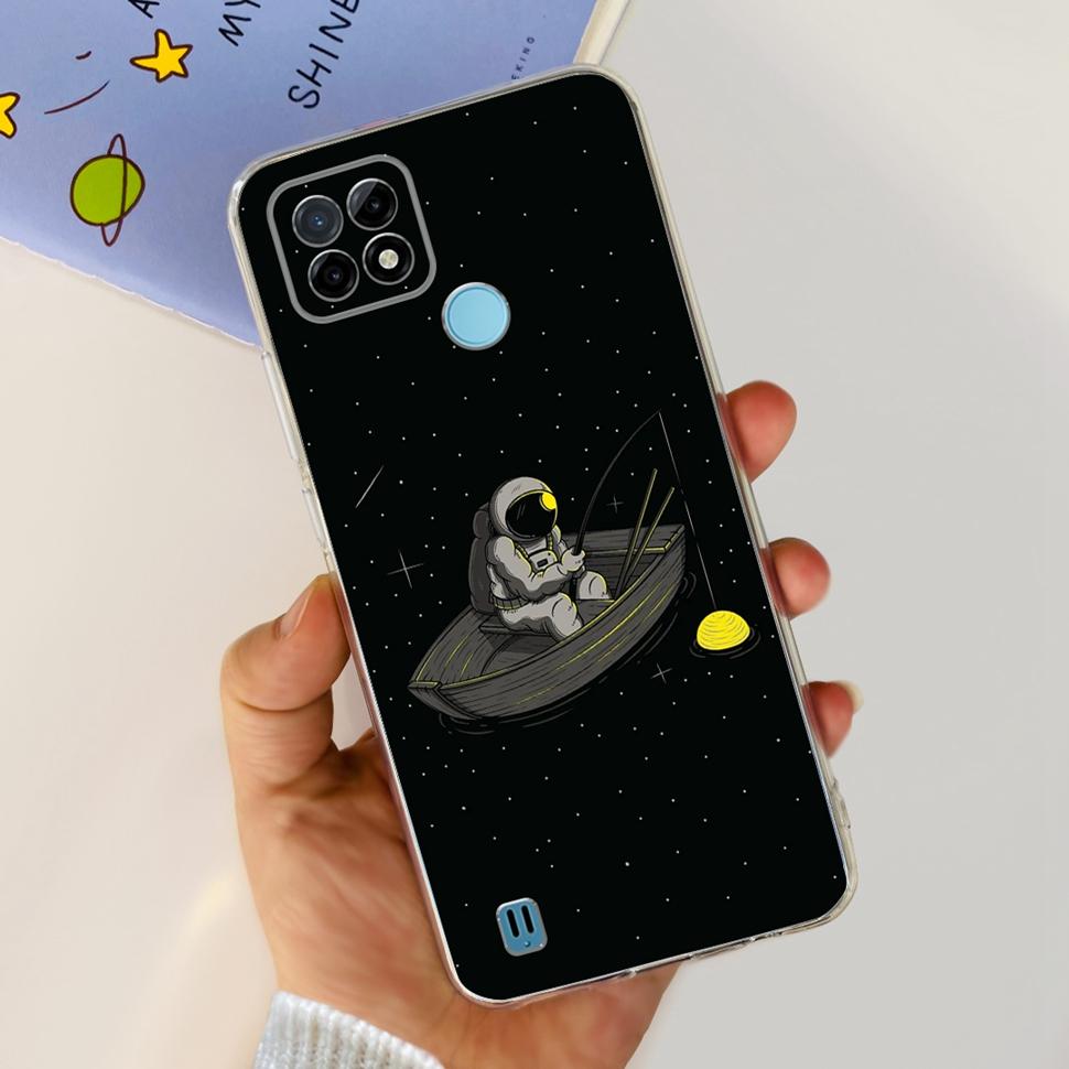 For Realme C21Y Case RMX3261  RMX3263 Cute Cartoon Cover Soft Silicone Phone Case For Realme C 21Y C21Y Bumper
