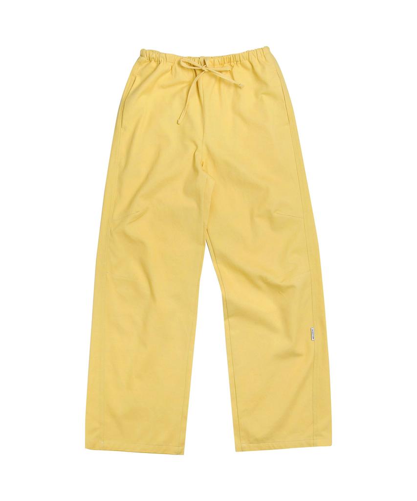 KIJIKO Ke613. Move Pigment Wide Pants Yellow