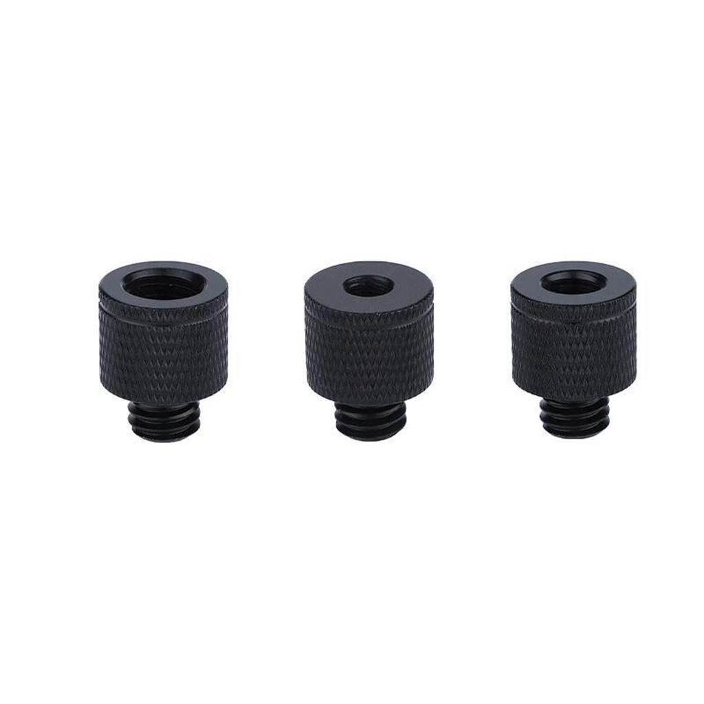 2x 3/8 To M6 M8 M10 M12 Camera Screw Tripod Base Connection Fixed Mount Conversion Screw Tripod Photography Accessories