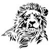 Black Transparent Wild Mighty Lion Vinyl Car Decals Tuck Car Body Decal Car Accessories Water-Repellent And Sunscreen Pvc17Cm