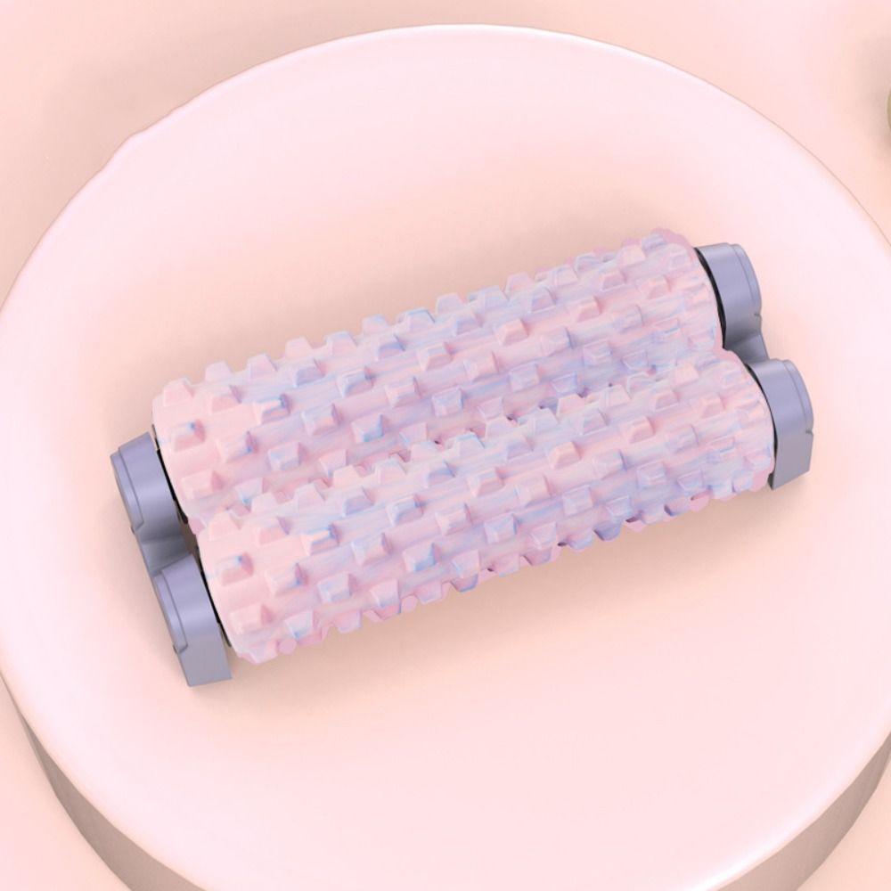 Non-Slip Muscle Relaxation Roller Double Pipe Deep Back Stretching Roller Fitness Training