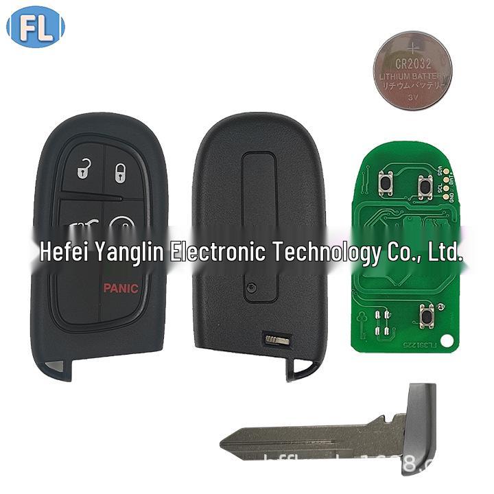 4+1 Button Smart Key with 433 4A Chip for Jeep Cherokee