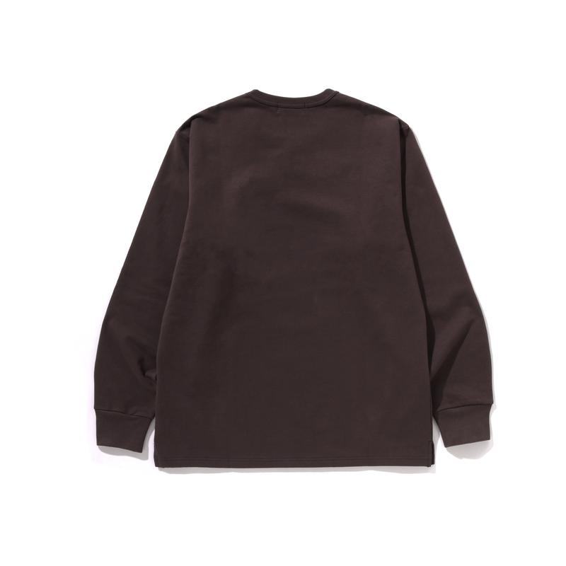 A Bathing Ape Bluza z bawełny szczotkowanej z motywem głowy małpy 0ZXLTM111003N