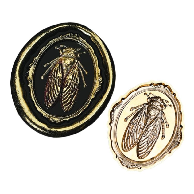 Butterfly Wax Seal Stamp Brass Head Insect Series Sealing Waxed Stamp for Photo Invitation Card Scrapbooking Decorations