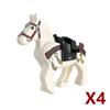 Medieval Soldier Figures Building Block War Horse Jungle Adventure Beast War Wolf Military Waffen Helmet  Armor Sets Blocks Toys
