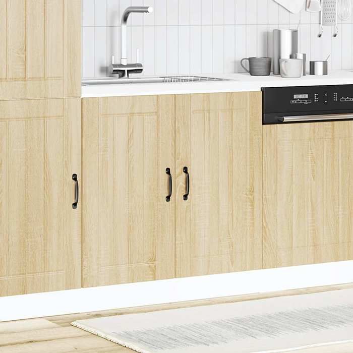 VidaXL Washbasin Base Cabinet Lucca Sonoma Oak Engineered Wood, Kitchen Base Cabinet, Kitchen Drawer Base Cabinet, 853690
