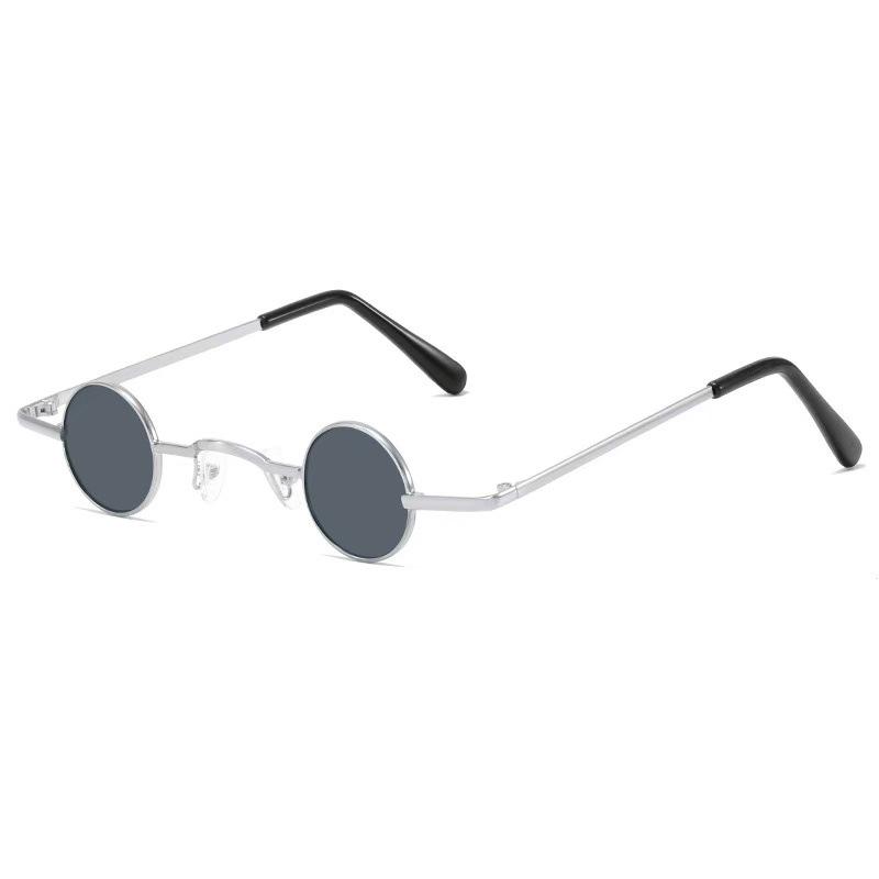 Retro ROC Small Round Prince Mirror Punk Mini Hip Hop Sunglasses