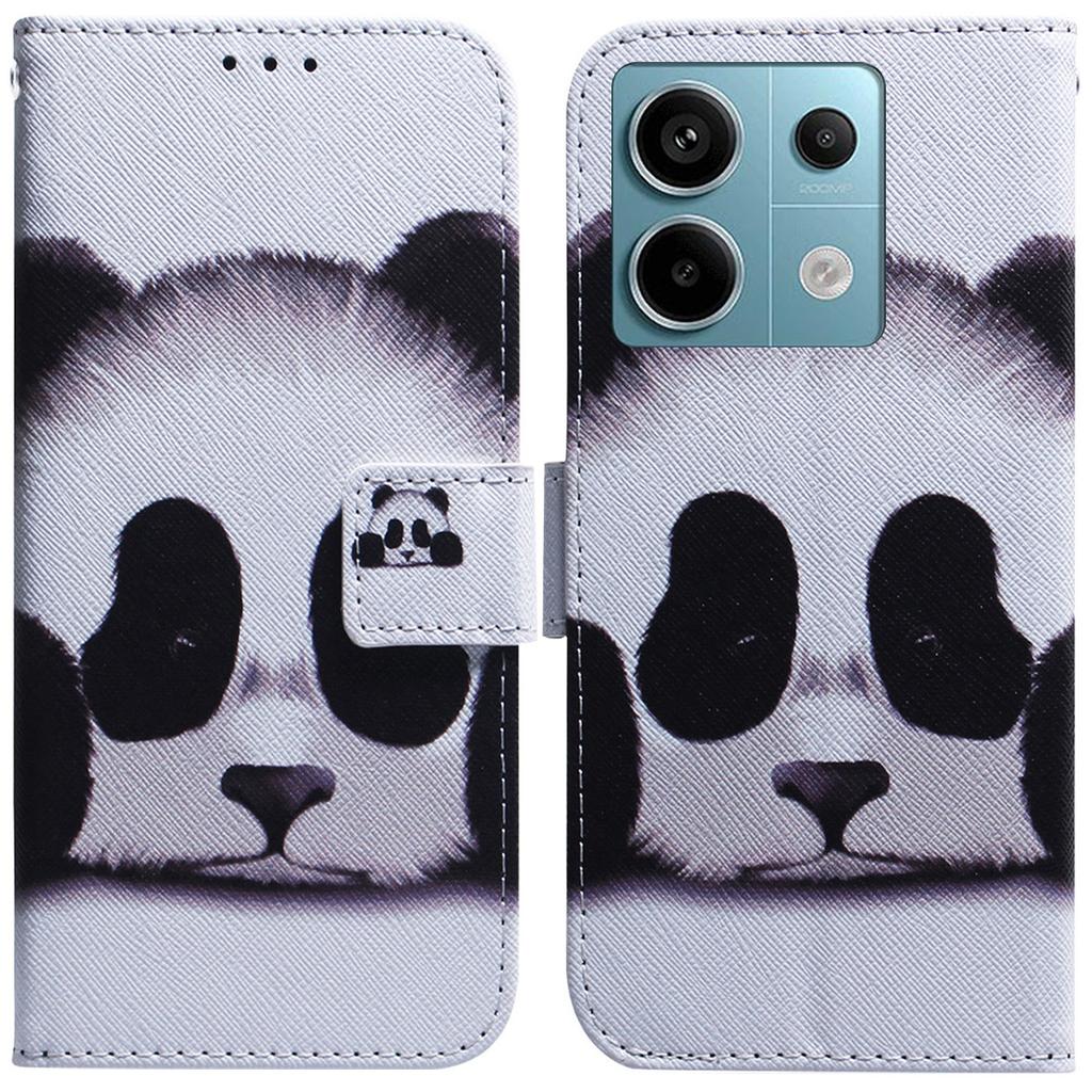 For Xiaomi Redmi Note 13 Pro 5G/Poco X6 5G Leather Case Stand Phone Cover 3D Creative Pattern Design