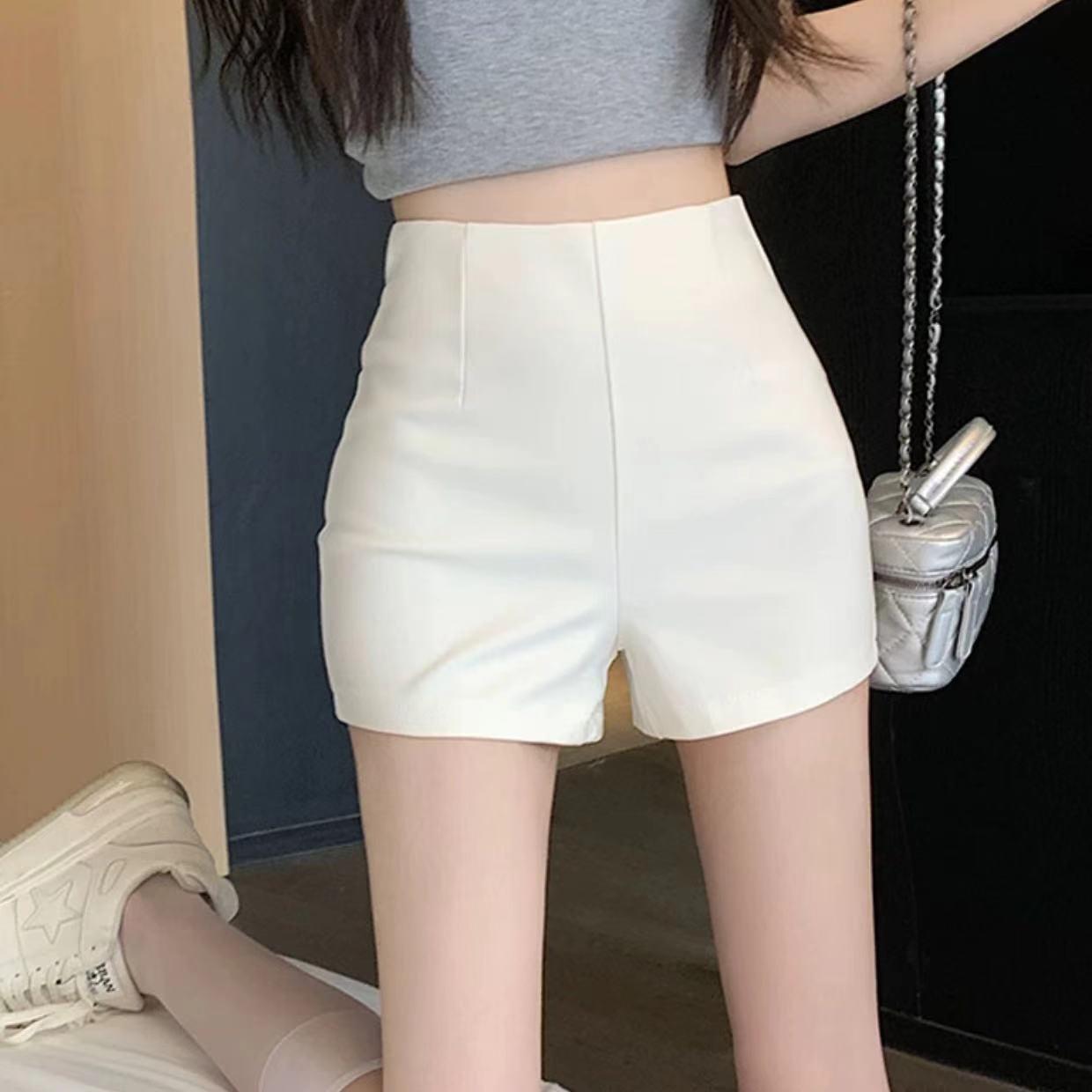 

Трендовые шорты для танца на пилоне с высокой посадкой и эластичные, больших размеров, для женщин L белый