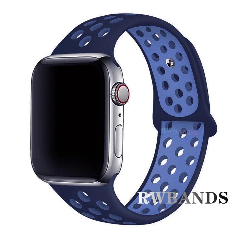 Sport Strap for Apple Watch Band 46mm 44mm 40mm 42-38-41mm 45mm Breathable Bracelet iWatch Series 10 9 8 7 6 SE 5 3 Ultra 2 49mm