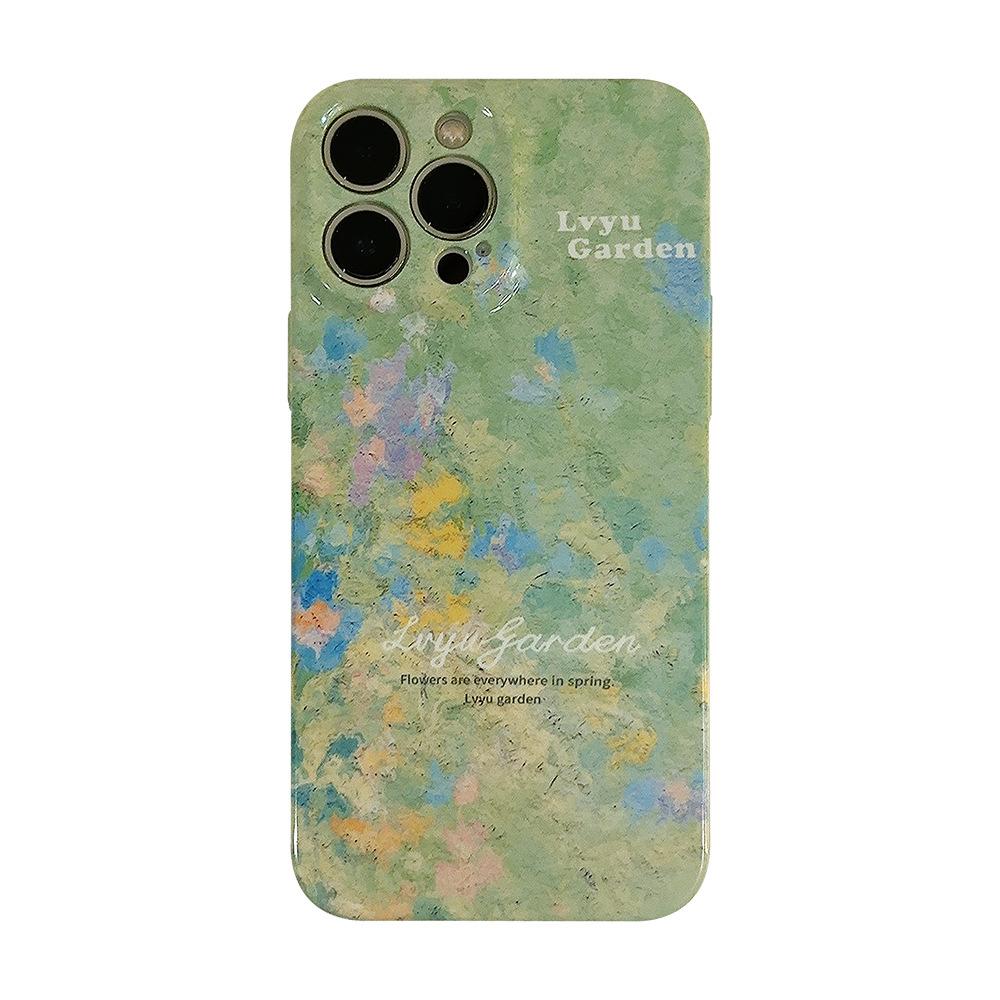 Natural Oil Painting Style Phone Case Suitable for iPhone 13, iPhone 15, iPhone 16 Pro Max