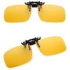 Lunettes de soleil polarisées pour voiture Lunettes de sécurité pour la conduite de nuit Clip-on relevable Lunettes de vision nocturne Lunettes de protection anti-éblouissement pour conducteur Lunettes de soleil