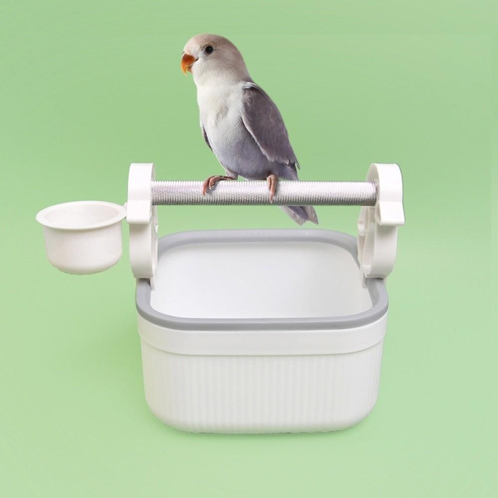 Anti-Splash Design Parrot Potty Training Platform Pet Bird Perching Stand  Relieve Boredom