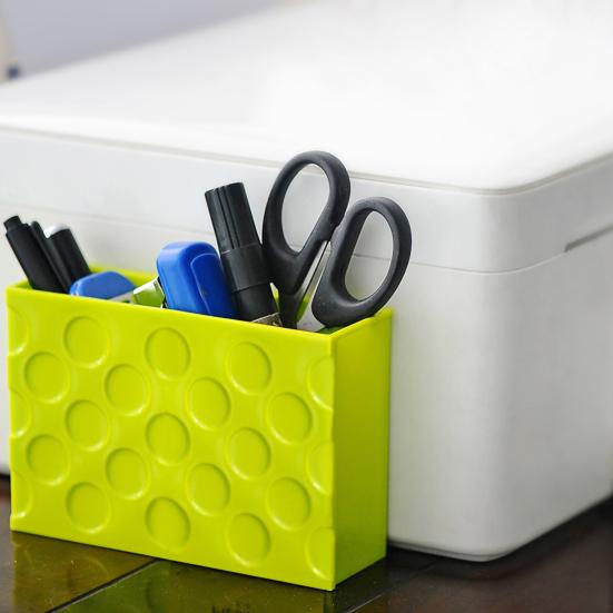 Úložný box Obdélníkový magnetický plastový organizér na lednici Magnet Policový regál do kuchyně