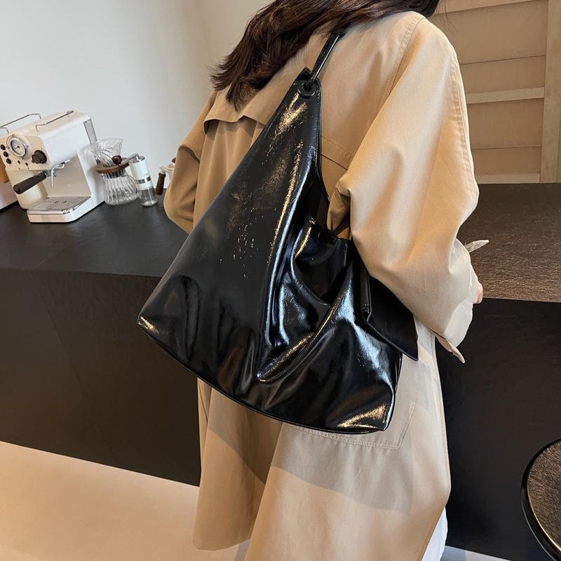 Ретро женская сумка большой вместимости, однотонная женская сумка через плечо, офисная сумка для поездок на работу, новая модная