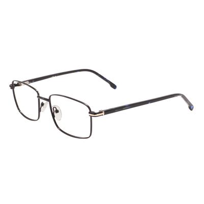 Vintage Men And Women Metal Spectacle Rectangular Black Tortoise Eyeglasses Frame With Spring Hinge For Prescription Lenses