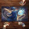 Magic Card Playmat Cute Otter Magician Anime TCG Play Mat Gathering Gaming Desk Mat MTG Non-Slip Durable Stitched Edge Mousepad
