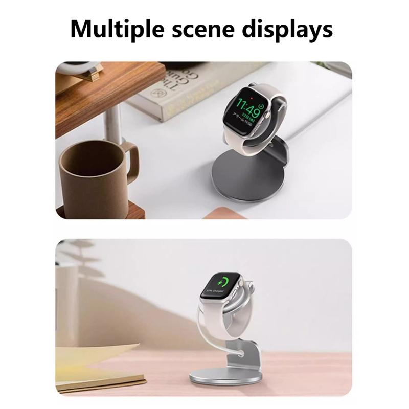 Aluminum Silicon Bracket Charger Stand Dock Station Charging Holder For Iwatch/Apple Watch Stand Serie Ultra/Se/8/7/6/5/4/3/2/1
