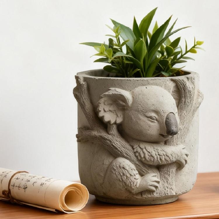 Artistic Silicone Mold Koala Pattern Resin Casting Jewelry Making Moulds Home Garden Decors Creative Crafting Projects