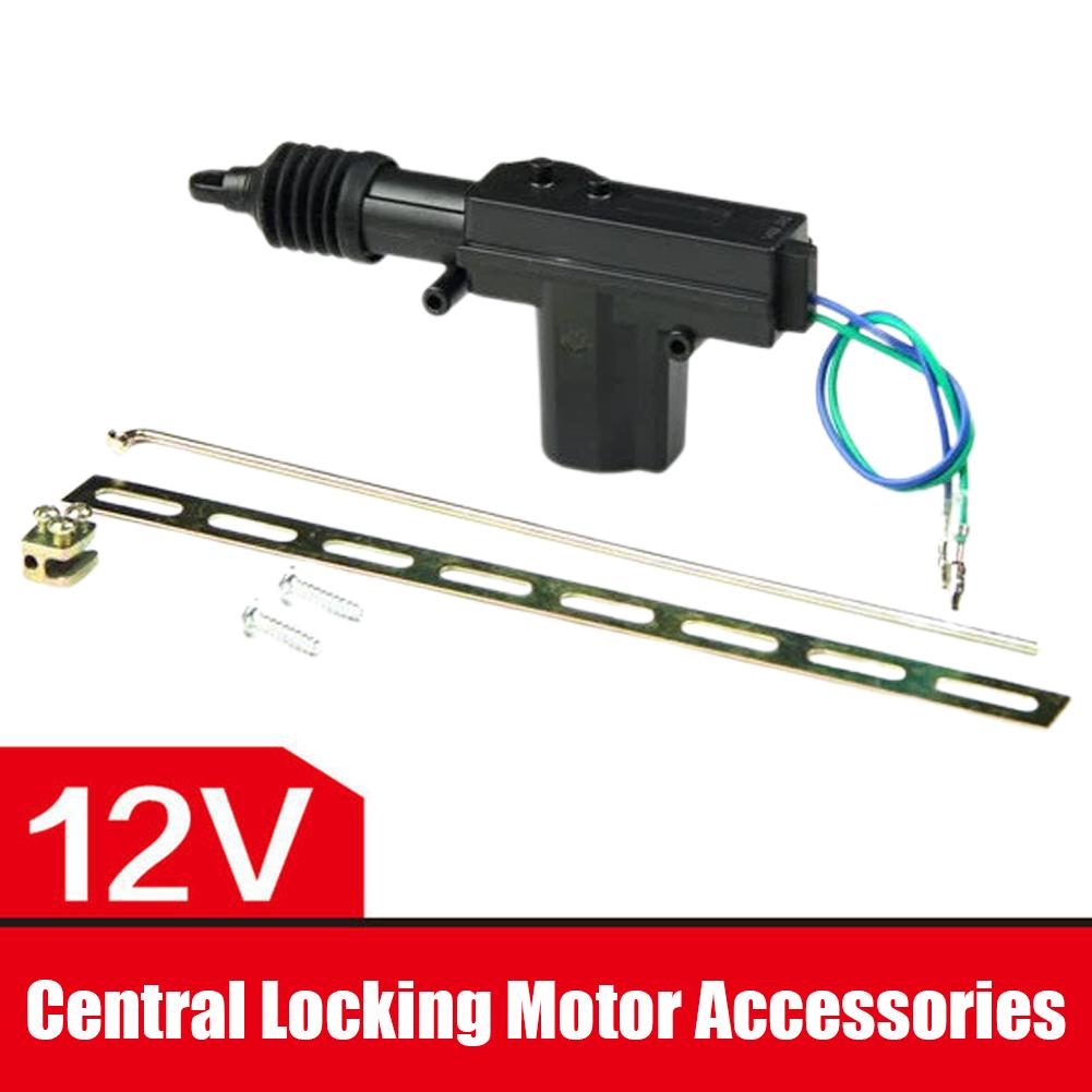 12V Automobile Central Door Lock Motor Kit Heavy Duty Car Electric Door Lock Actuator 2 Wire Locking System Single Gun Type Kit
