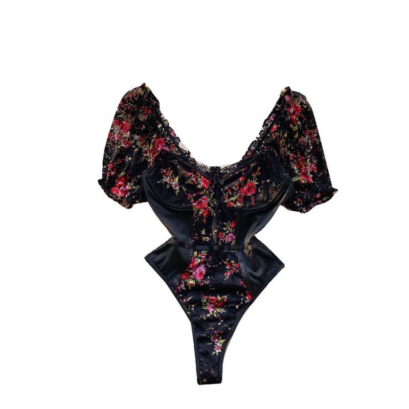 INS Wear Embroidered Slim Pure Desire Sexy Lace