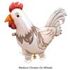 1 Pezzo Tema Fattoria Palloncino Pollo Crema Camminante Extra Large 40 pollici Decorazione Fattoria Forniture Palloncini