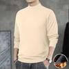 Sudadera de invierno para hombre, gruesa, cálida, de talla grande, con cuello redondo, manga larga, holgada, informal
