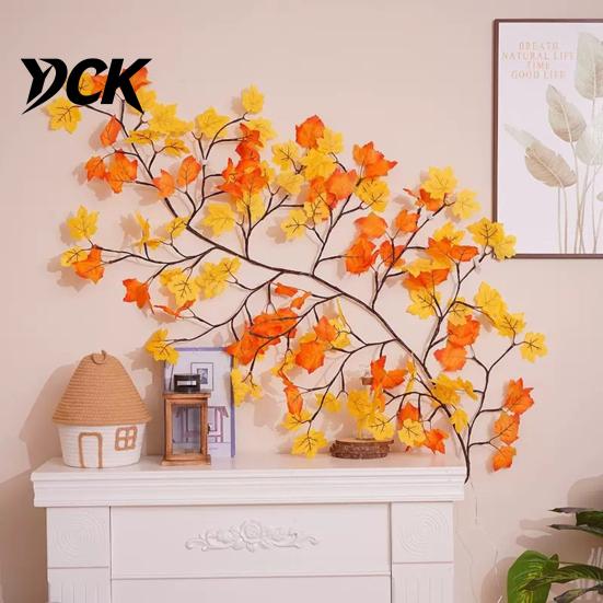 Creative Wall Embellishment Flower LED Tree Branch Lights for Wall, Willow Vine Light with Modern Art Lighting Remote, 8 Modes, Christmas Decorations