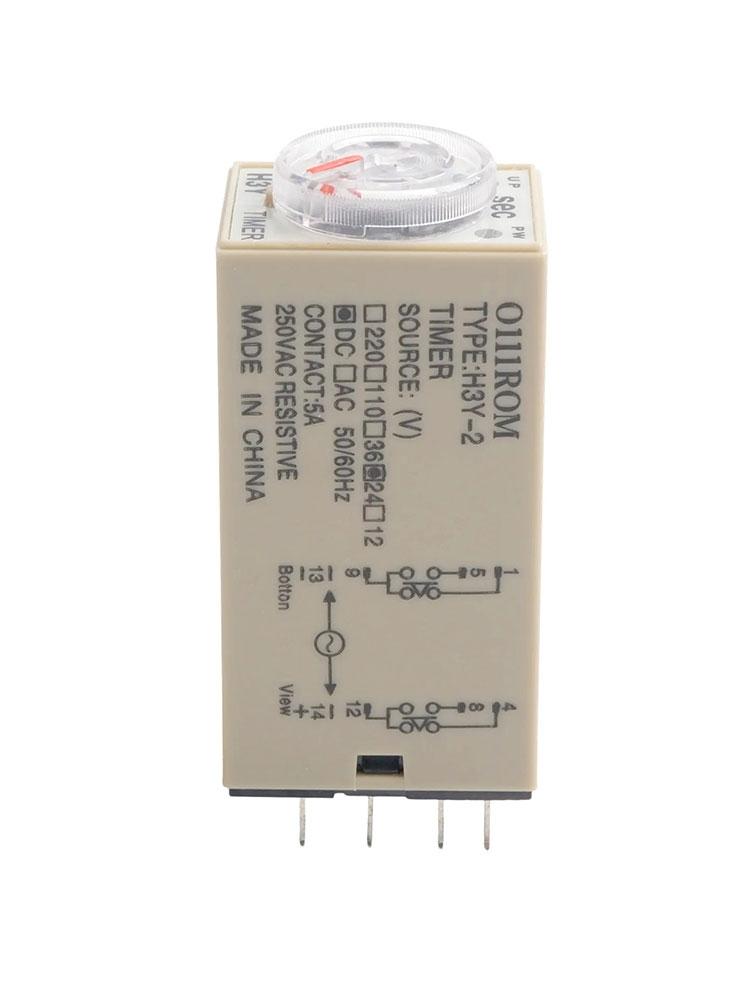 5.7x2.8x2.2cm Delay Timer Relay Adjustable LED Indicator