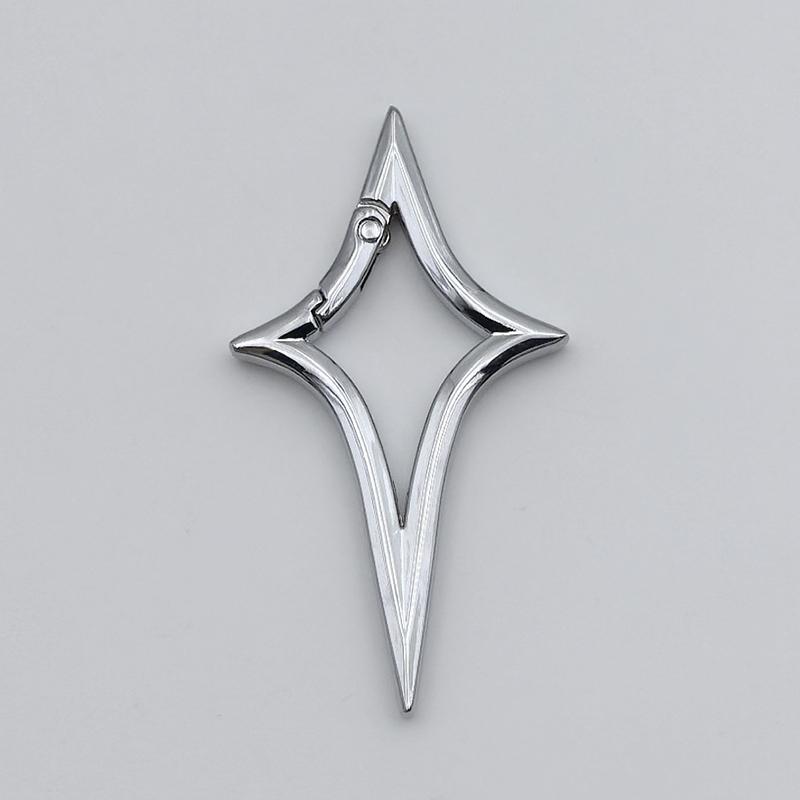 

Y2K Звезда Геометрический Основной Иконка Карабин Брелок Кольцо для Ключей Автомобиля Готический Декор для Рюкзака