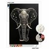 Kit Pittura Diamante Perle Fai da Te per Adulti e Principianti, Elefante Elegante Pittura Scintillante Artigianato Decorazione Murale Casa Regalo Fatto a Mano