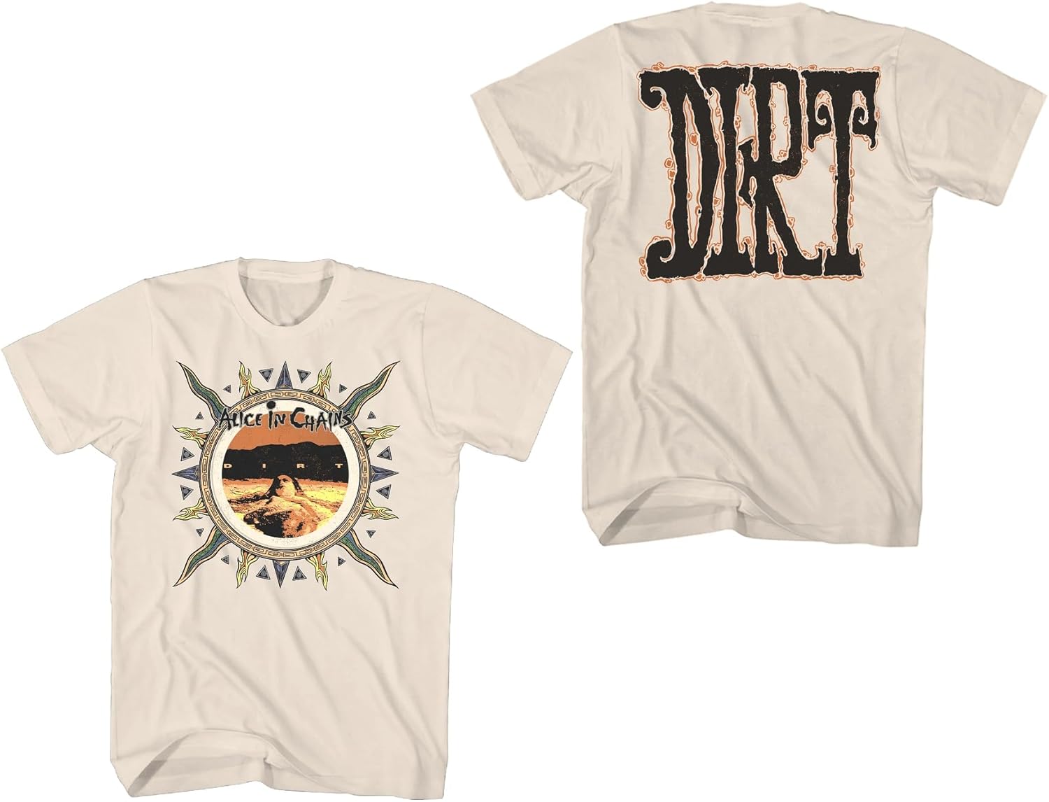 Alice in Chains Men s Dirt T-Shirt Natural | Officially Licensed Merchandise S разноцветный