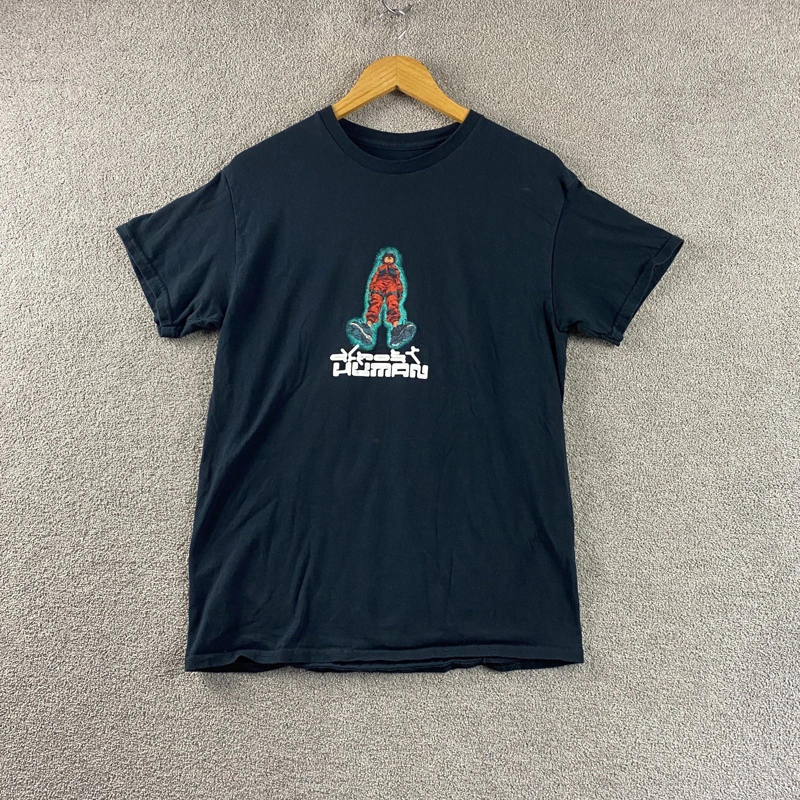 Almost Human T Shirt Mens M Medium Anime Graphic Tee Black Promo Rare Manga 4XL