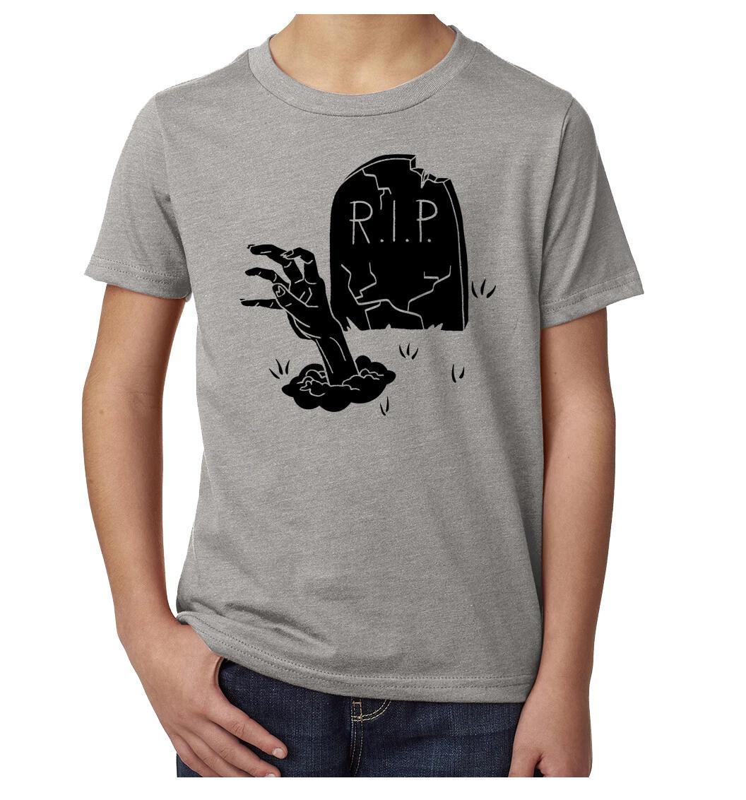 Zombie Halloween Kid s Tee, Kid s Graphic Tees, Funny Halloween T-Shirts! XL