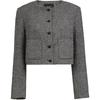 VEROMODA Elegant Round Neck Lamb Wool Short Jacket