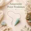 Amazonite Point Pendulum | Natural Gemstone Dowsing & Divination Tool for Reiki, Chakra Balancing, Meditation, Energy Healing & Spiritual Guidance 1