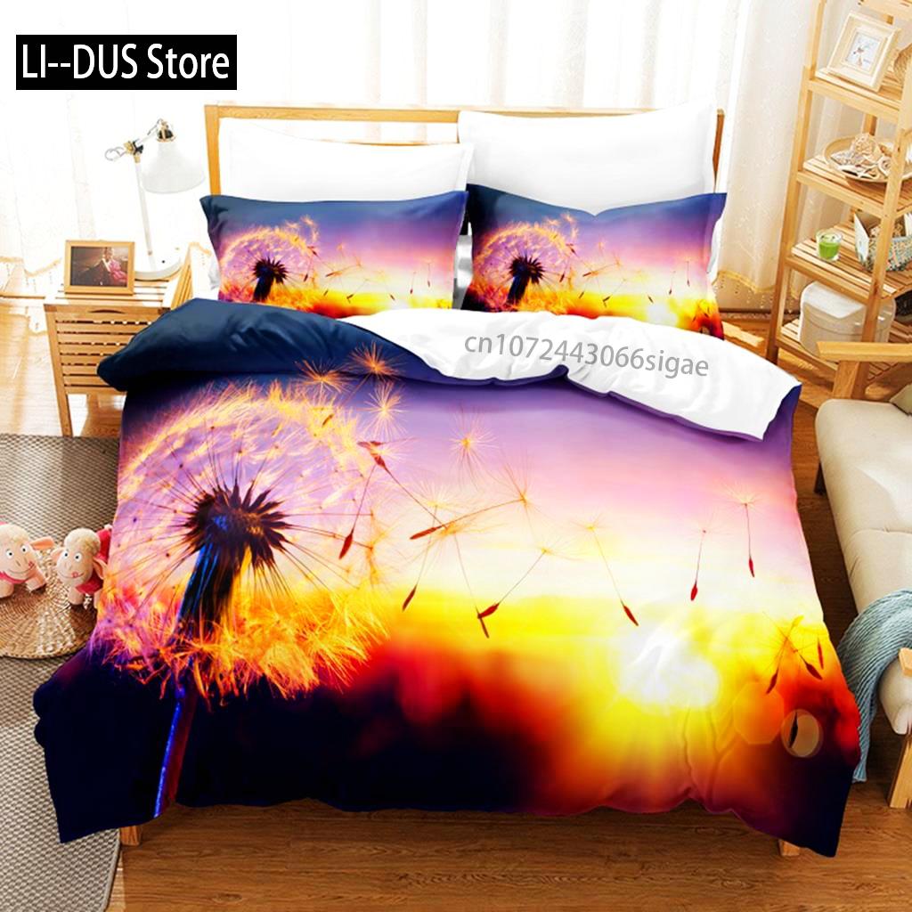 

Dandelion Bedding Set Duvet Cover Set 3d Bedding Digital Printing Queen Size Bedding Set Fashion Design EU single(135x200cm)