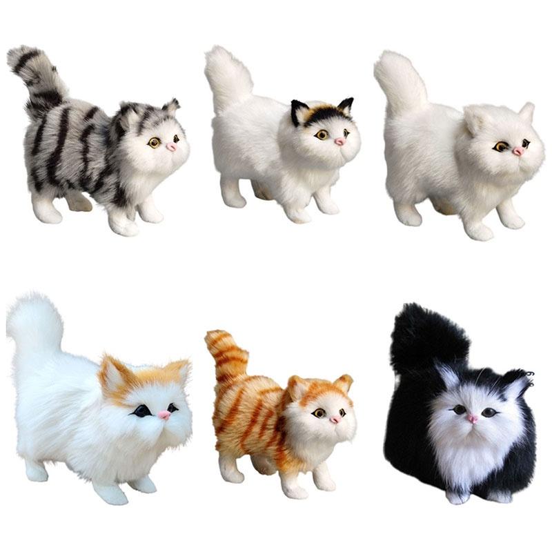 Realistic Plush Cat Toy Soft And Comfortable Decoration For Your Room Or Office 4.7 Inches