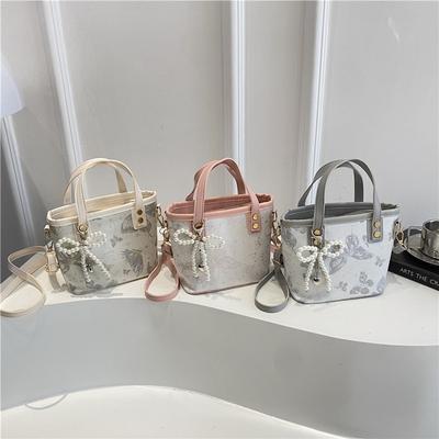 Niche Embroidered Butterfly Bag Women's New Trendy Summer Popular Versatile Messenger Bag Portable Small Bag