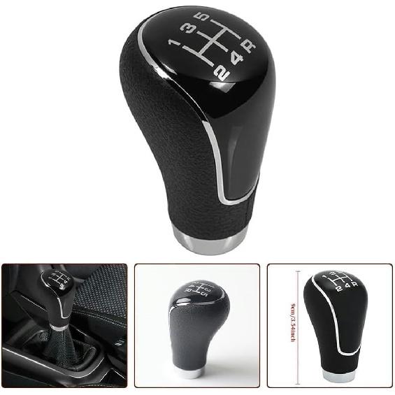 5 Speed Gear Shift Knob, Leather Gear Shift Knob for Mazda 2 3 6 2006-2012