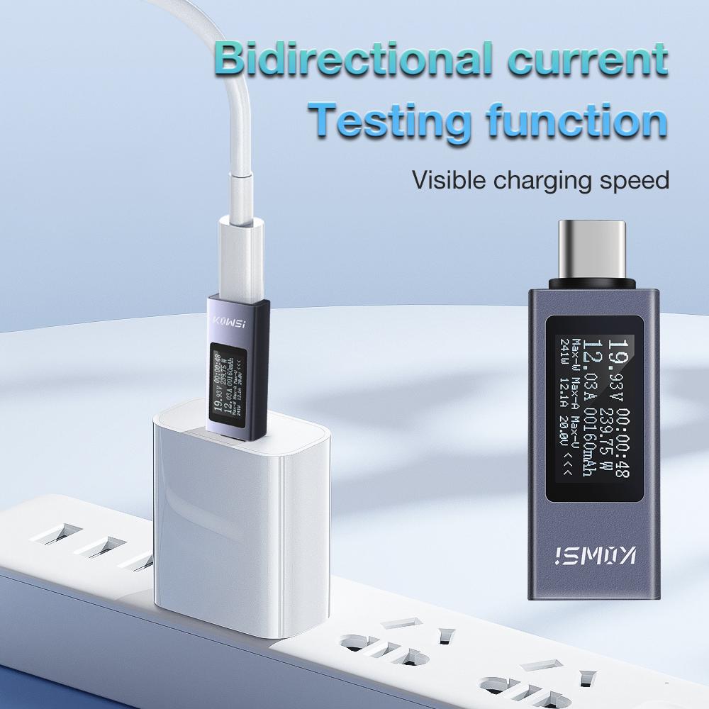 KWS-2302C USB Tester Voltmeter Ammeter Current Voltage Power Meter Current Tester Capacity Tester Cut-off Power Indicator