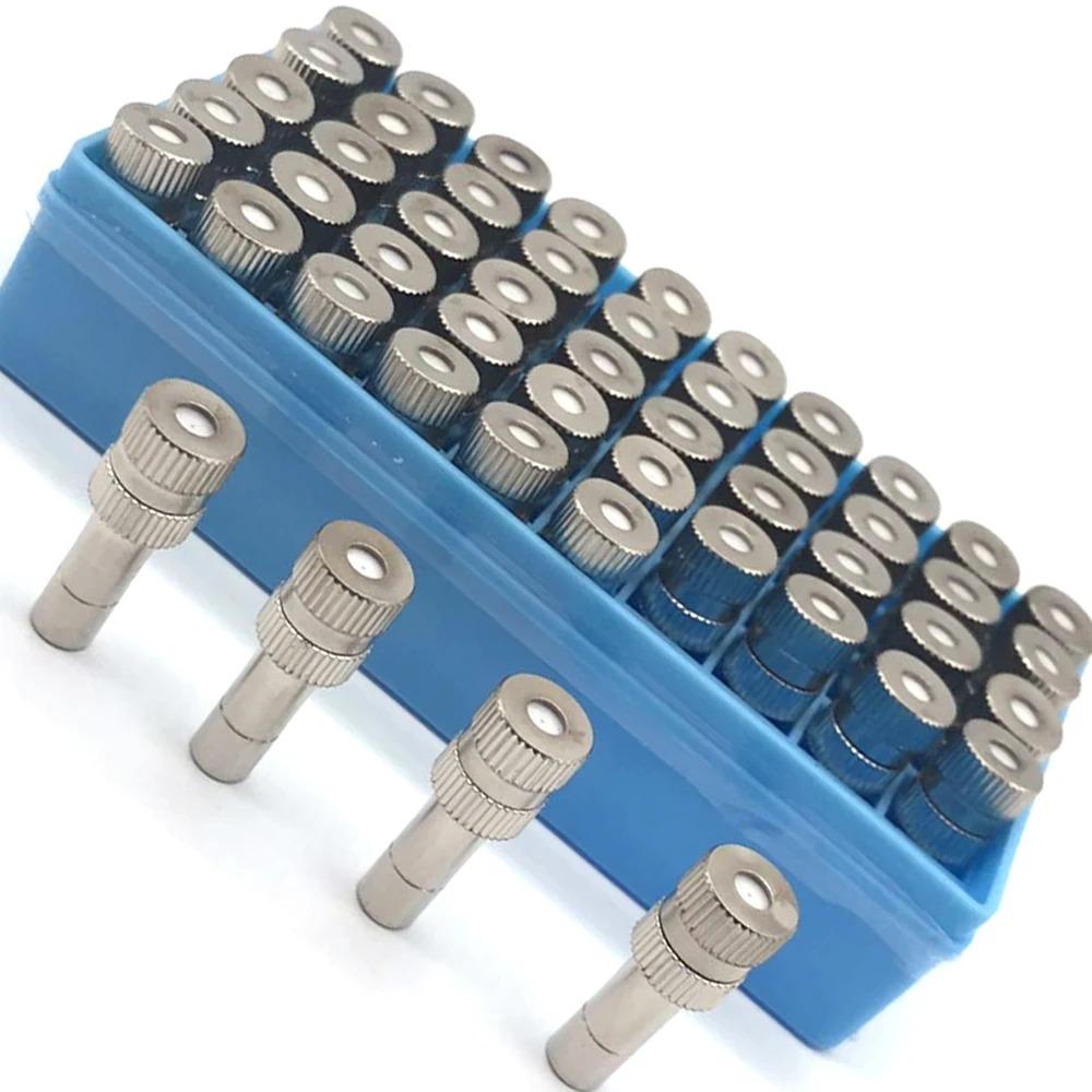 6mm Low Pressure Fine Atomization Nozzles 0.1~0.6mm Brass Misting Sprayers Irrigation Disinfection Cooling Fog Nozzles