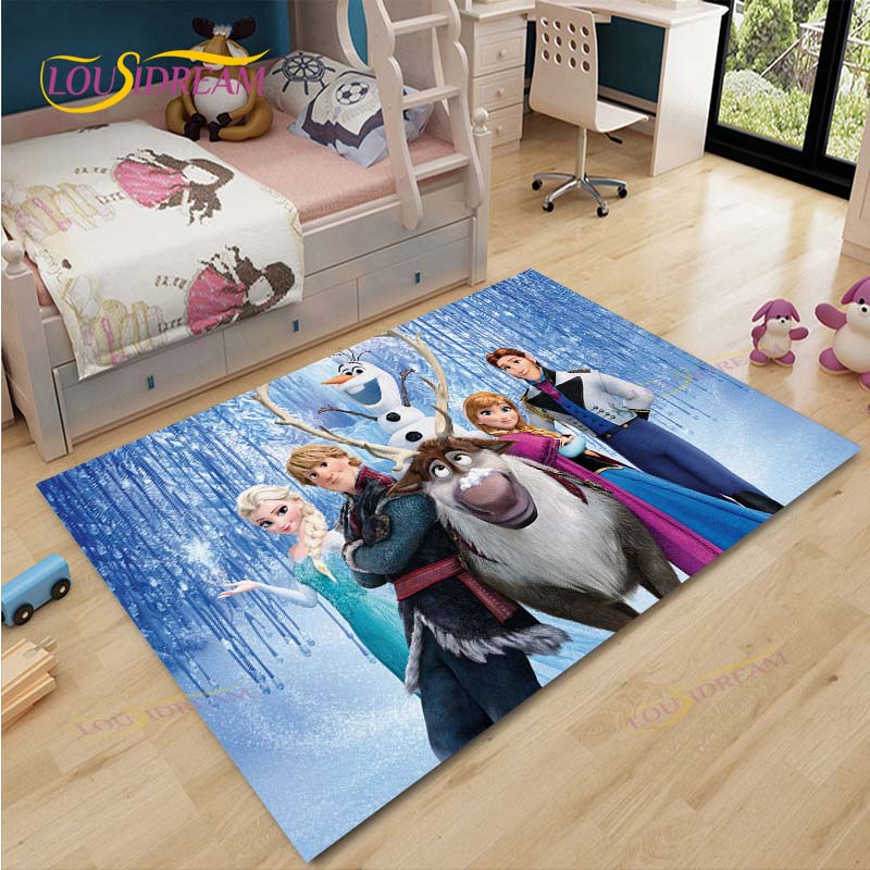 Anime Frozen Carpet Kids Carpets Living Room Tea Table Mats Bedroom Rug Washable Floor Mats Household Area Mat Dinosaur Rug