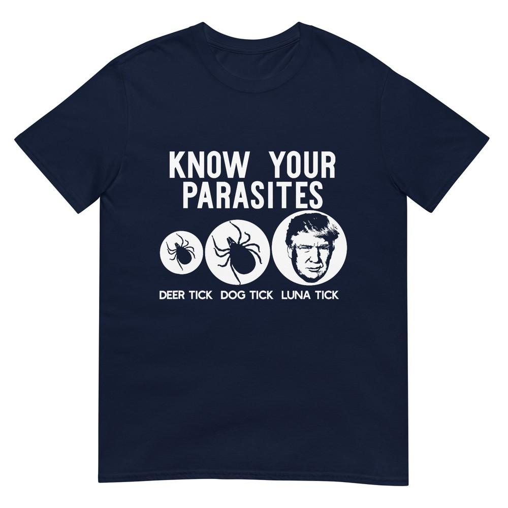 Know Your Parasites Antitrump Resist T Shirt Funny Gift Tshirt S