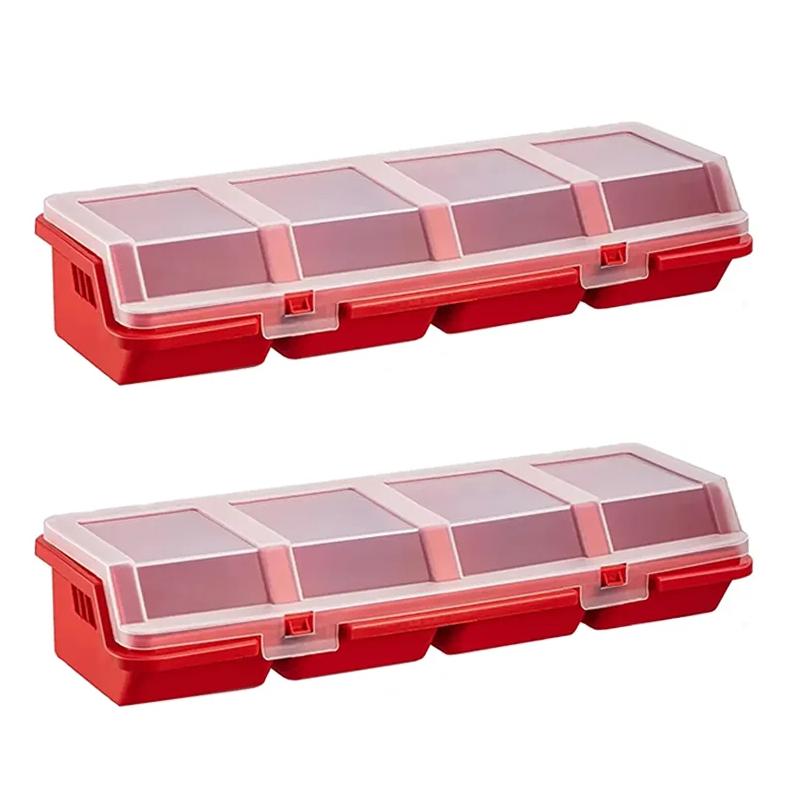 1pcs Screw Organizer Box Parts Storage Container Plastic Tool Box for Garage Workshop Hardware Earring Necklace Bead Storage Bin