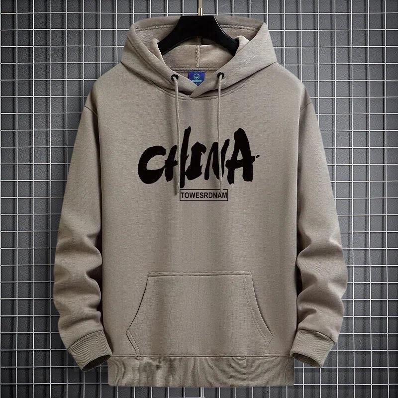 Men's Thickened Velvet Hoodie - Heavyweight Autumn/Winter Style, Warm Youth Trend, Couple Jacket