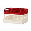 Plastic Foldable Storage Baskets Dopamine Desktop Bookshelf Stackable Container  Office